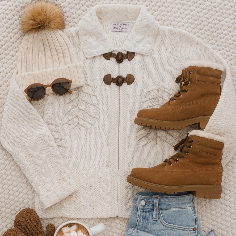 ✨ Marisa Christina “The Christmas Collection 2003” Ivory Toggle Cardigan (L) ✨